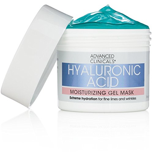 Advanced Clinicals Hyaluronic Acid Moisturizing Gel Mask with soothing chamomile. Extreme hydration for fine lines and wrinkles. - Pure Valley 