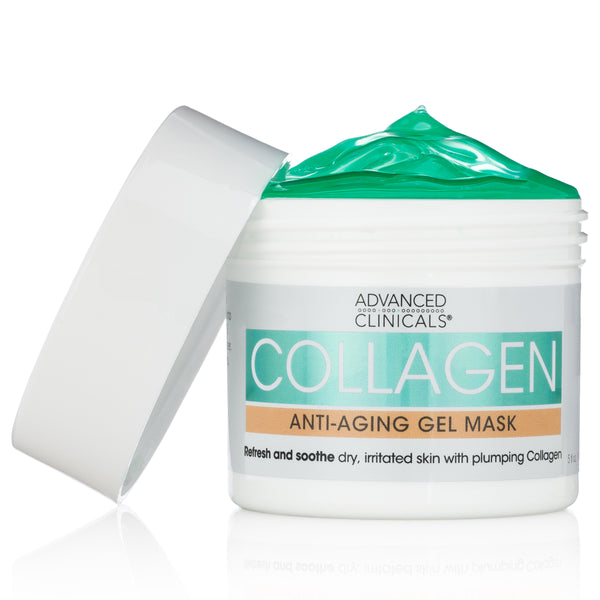 Advanced Clinicals Anti Aging Collagen Gel Mask 5 Fl Oz