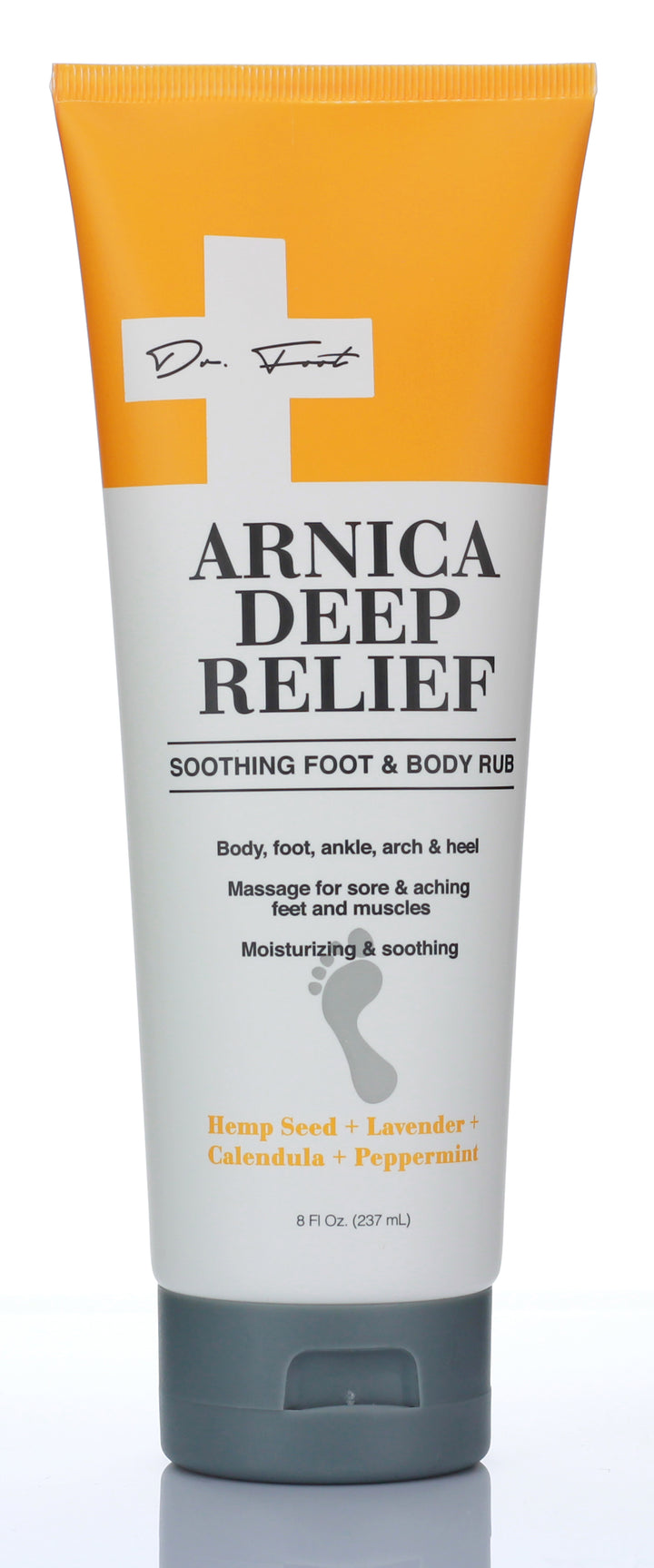 Dr. Foot Arnica Deep Relief Soothing Foot & Body Rub Cream 8 Fl Oz - Pure Valley 