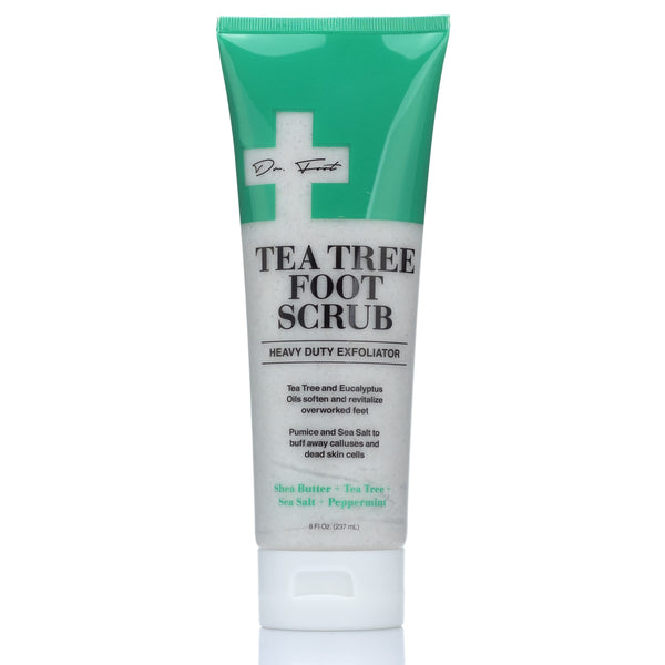 Dr. Foot Tea Tree Foot Scrub Heavy Duty Exfoliator 8 Fl Oz