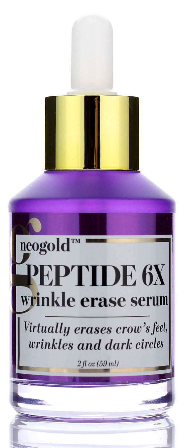 Neogold Peptide 6X Wrinkle Erase Face Serum 2 Fl Oz