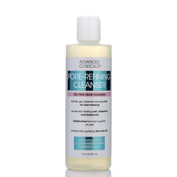 Advanced Clinicals Tea Tree Face Cleanser 8.2 Oz - Pure Valley 