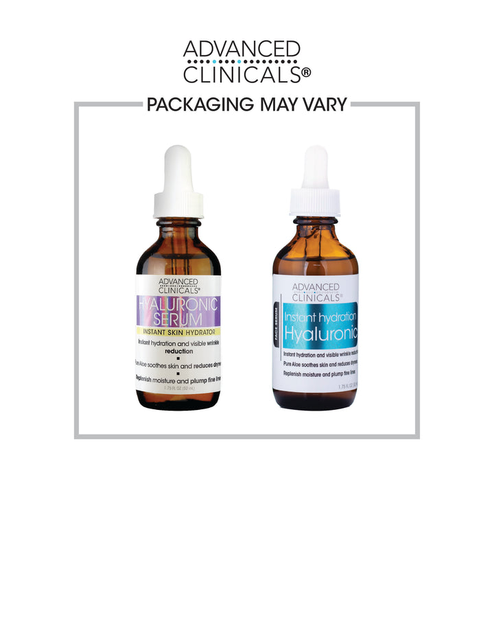 Advanced Clinicals Hyaluronic Acid Serum Instant Skin Hydrator 1.75 Fl Oz - Pure Valley 