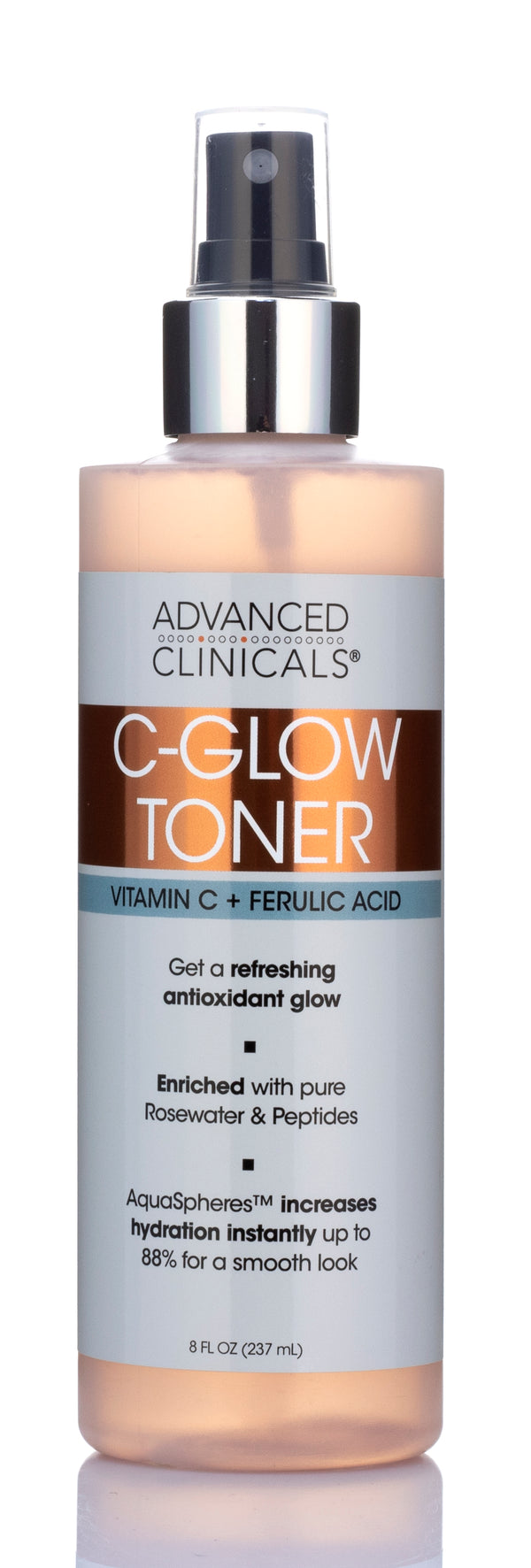 Advanced Clinicals Vitamin C Glow Facial Toner 8 Fl Oz - Pure Valley 