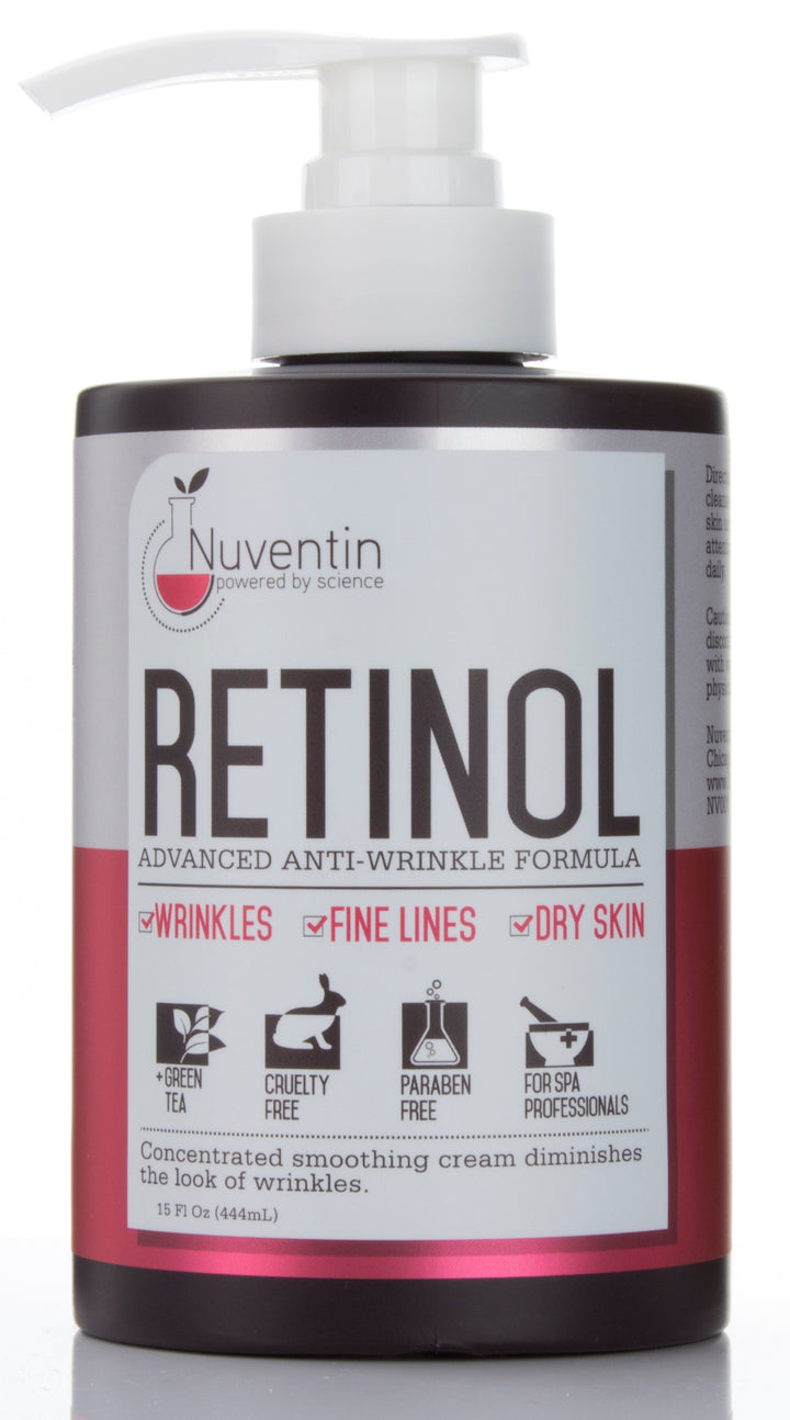 Nuventin Salon Size Retinol Advanced Anti Wrinkle Cream 15 Fl Oz - Pure Valley 