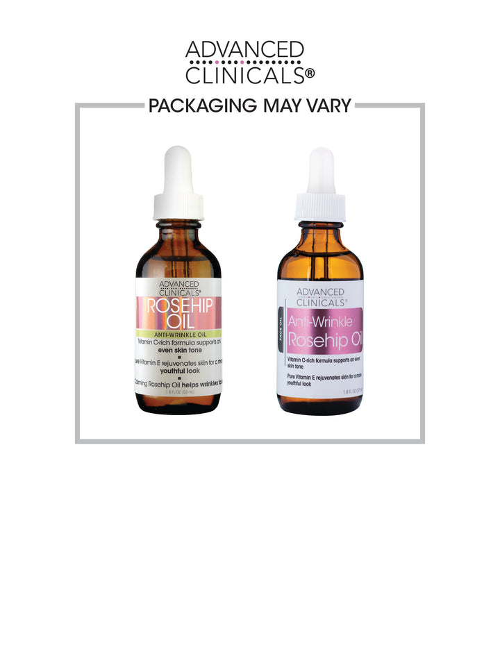 Advanced Clinicals Rosehip Oil Anti Wrinkle Oil 1.8 Fl Oz - Pure Valley 