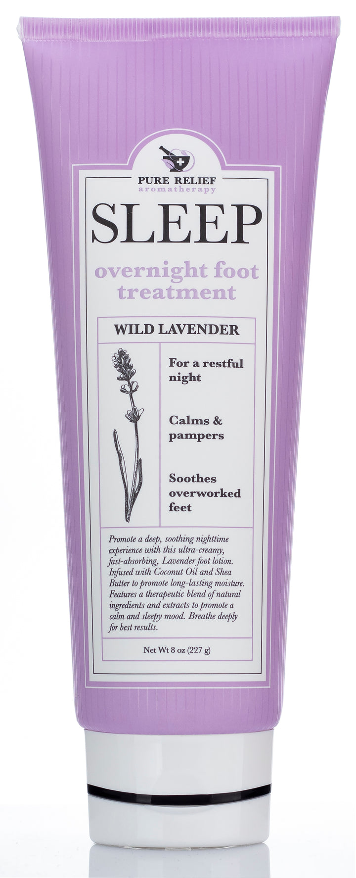Pure Relief Aromatherapy Sleep Overnight Foot Treatment Cream 8 oz - Pure Valley 