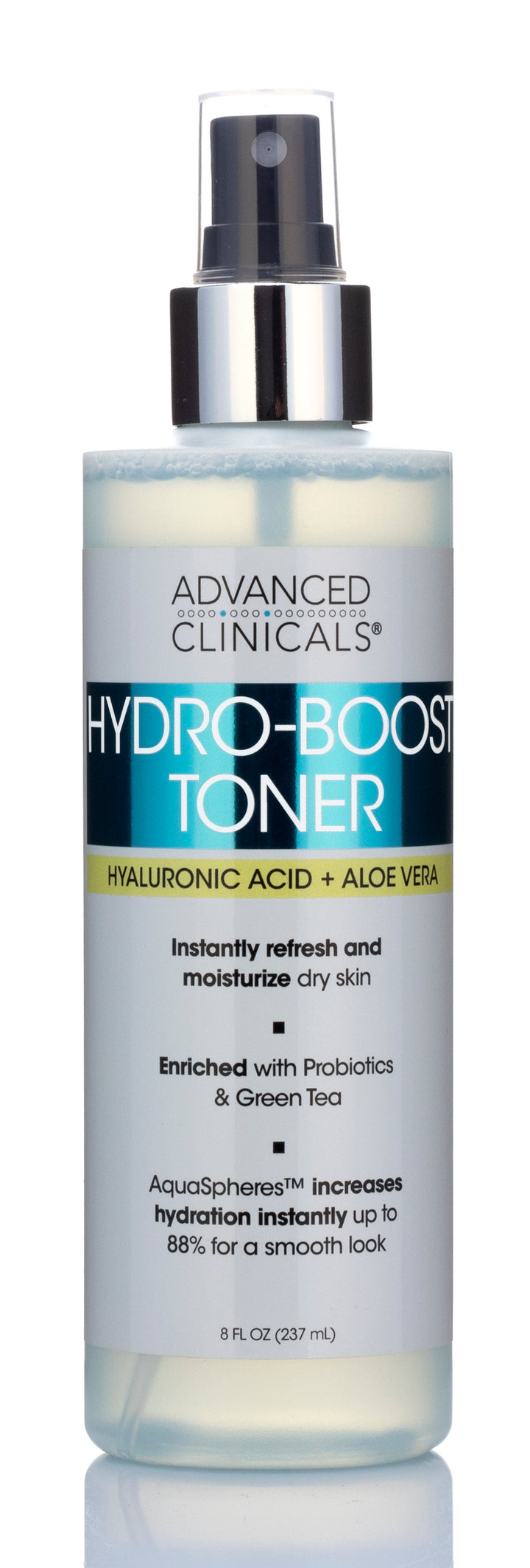 Advanced Clinicals Hyaluronic Acid Hydro Boost Facial Toner 8 Fl Oz - Pure Valley 