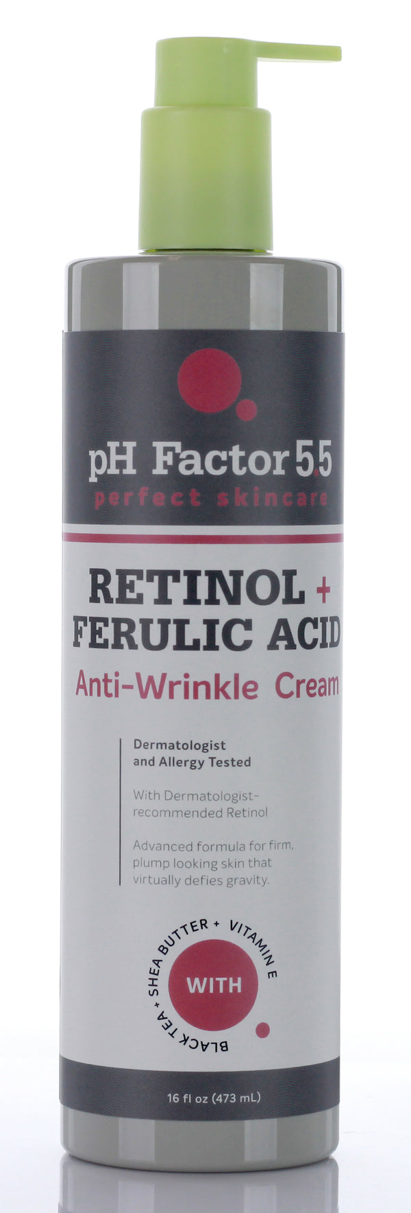pH Factor 5.5 Retinol + Ferulic Acid Anti-Wrinkle Cream 16 Fl Oz - Pure Valley 