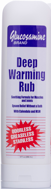 Glucosamine Deep Warming Pain Relief Rub 9oz - Pure Valley 