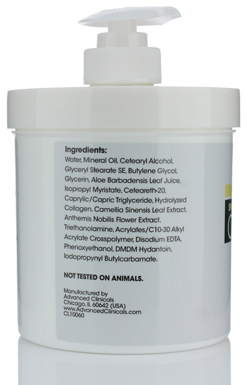 Advanced Clinicals Spa Size Collagen Skin Rescue Lotion 16 Oz - Pure Valley 