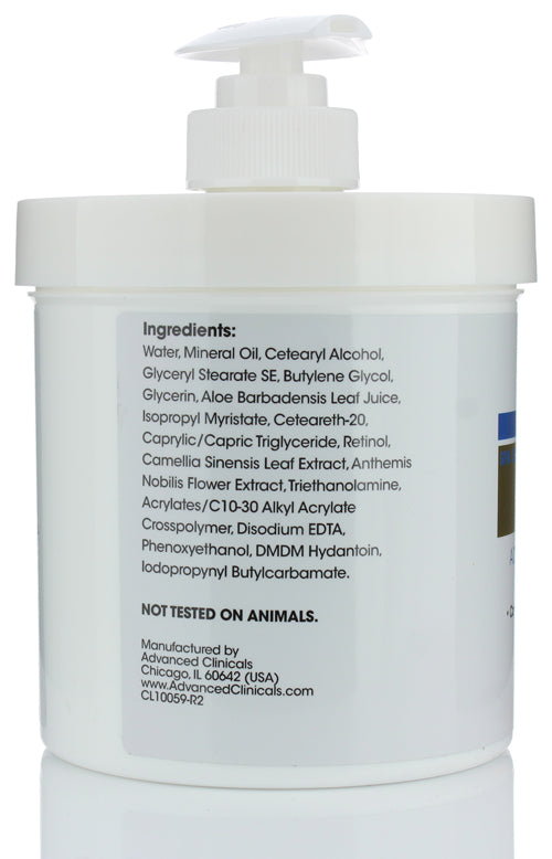 Advanced Clinicals Spa Size Retinol Advanced Firming Cream 16 Oz - Pure Valley 