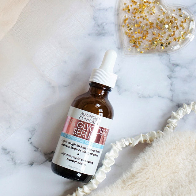 Advanced Clinicals 10% Glycolic Retexturizing Face Serum 1.75 Fl Oz - Pure Valley 