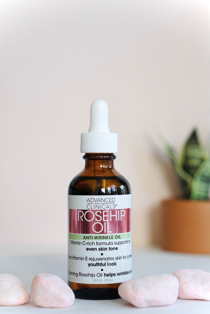 Advanced Clinicals Rosehip Oil Anti Wrinkle Oil 1.8 Fl Oz - Pure Valley 