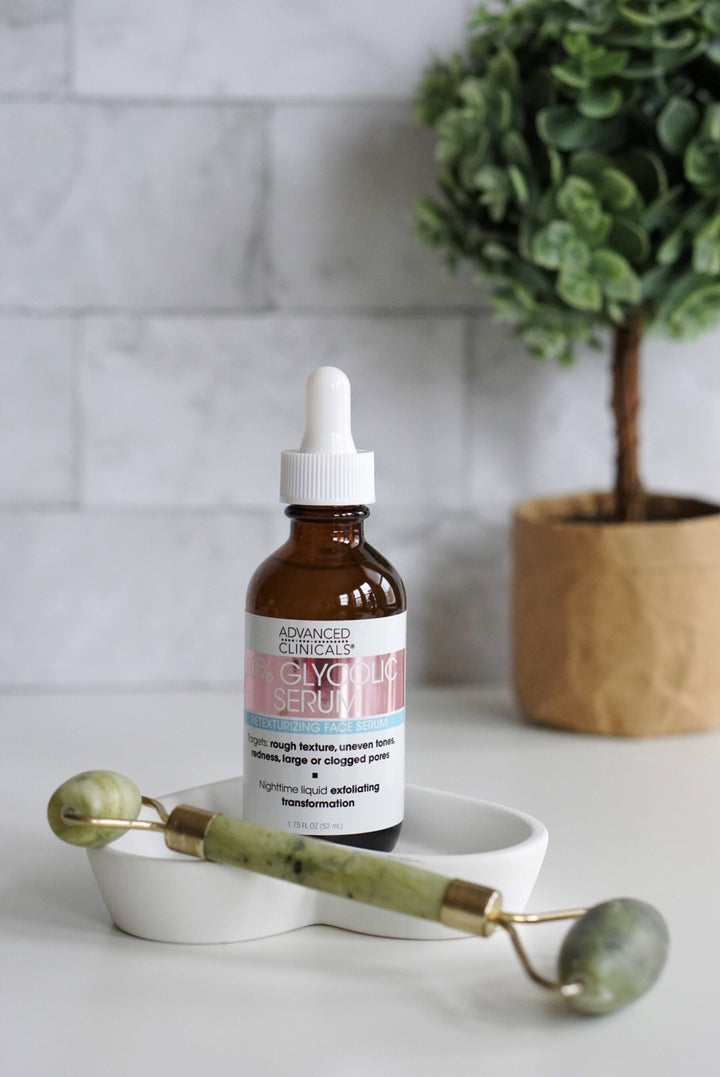Advanced Clinicals 10% Glycolic Retexturizing Face Serum 1.75 Fl Oz - Pure Valley 